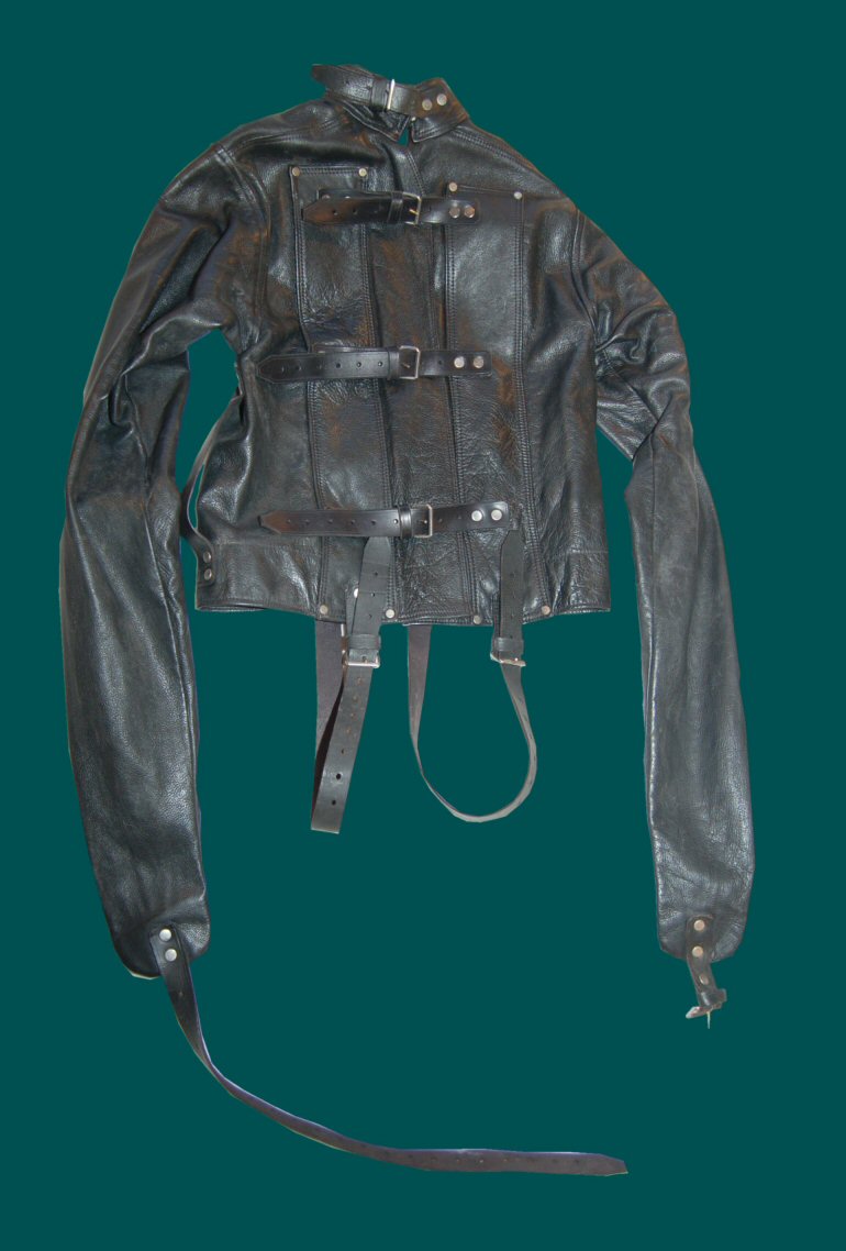Fetters Leather Straitjacket from the 1980s. Back